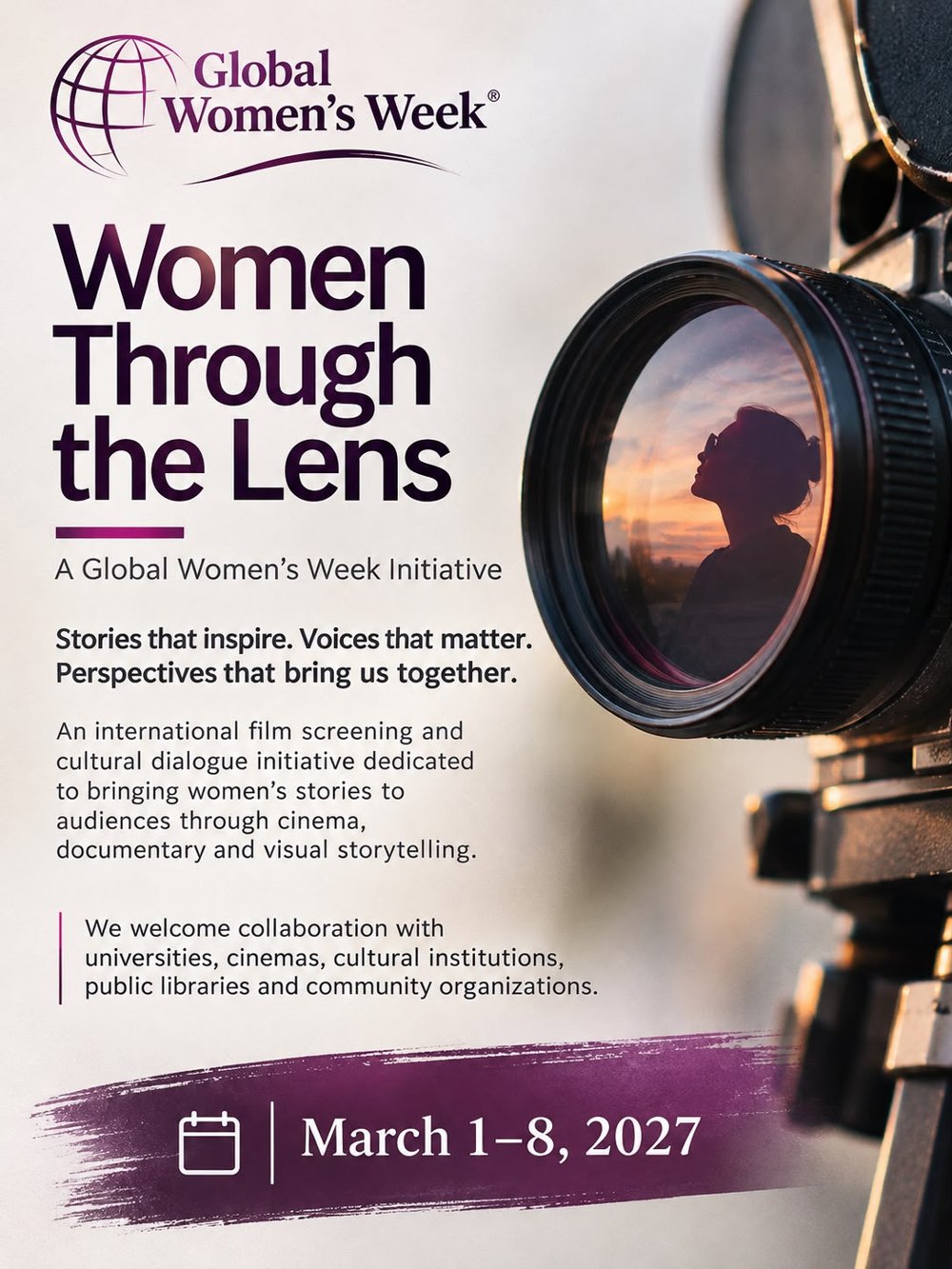 Women Through the Lens, a Global Women’s Week initiative